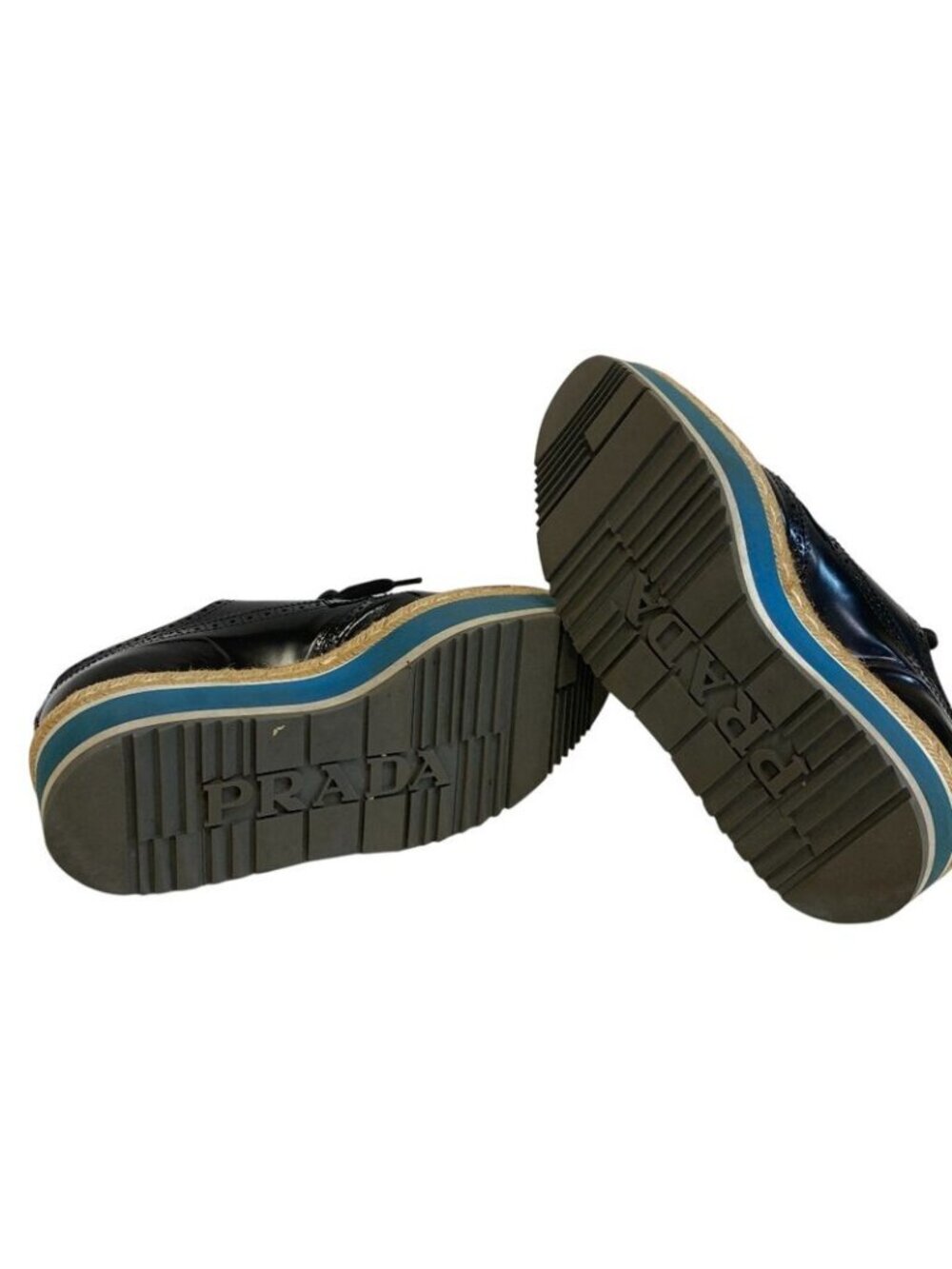 ★SOLD★ Prada Wingtip Loafers Black - Picture 6 of 8